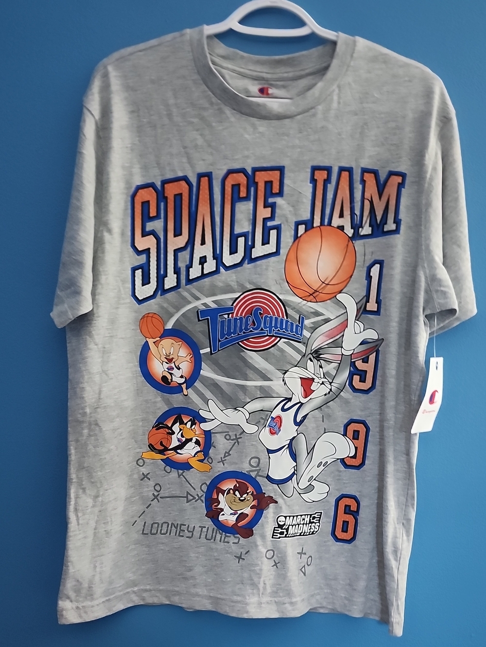 Men's Space Jam Tune Squad Grey Graphic Tee